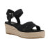 Фото #2 товара TOMS Audrey Espadrille Wedge Womens Black Casual Sandals 10020749T-001