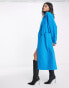 Фото #2 товара River Island coat with cuff detail in bright blue