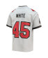 Big Boys Devin White Gray Tampa Bay Buccaneers Inverted Team Game Jersey