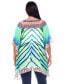 Plus Size Short Caftan with Tie-Up Neckline