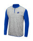 Men's Heather Gray, Royal Boise State Broncos Prospect Quarter-Zip Jacket