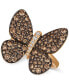 ფოტო #1 პროდუქტის Chocolatier® Chocolatier Diamond Butterfly Ring (1-7/8 ct. t.w.) in 14k Rose Gold