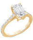 Фото #1 товара Certified Lab Grown Diamond Engagement Ring (2-1/2 ct. t.w.) in 14k Gold