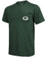 Фото #3 товара Green Bay Packers Tri-Blend Pocket T-shirt - Heathered Green