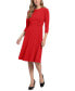 Women's Tab-Waist Fit & Flare Dress