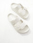 Фото #8 товара schuh Tilda double buckle slides in ecru