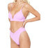 Фото #4 товара L*Space Womens Siren Ribbed Lined Swim Top Separates Pink M 283628