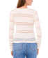 Фото #2 товара Women's Boat-Neck Long-Sleeve Lace Knit Top