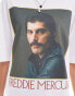 Фото #2 товара ASOS DESIGN unisex oversized license t-shirt in white with Freddie Mercury print