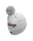 Фото #2 товара Men's Gray Mississippi State Bulldogs Cuffed Knit Hat with Pom