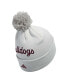 ფოტო #2 პროდუქტის Men's Gray Mississippi State Bulldogs Cuffed Knit Hat with Pom