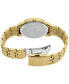 ფოტო #3 პროდუქტის Men's Essential Gold-Tone Stainless Steel Bracelet Watch 40mm