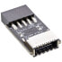 Фото #3 товара InLine USB 2.0 to USB 3.2 Type-E Key-A Adapter internal
