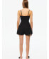 ფოტო #5 პროდუქტის Women's Mini Linen V-Neck Jumpsuit