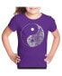 ფოტო #1 პროდუქტის Big Girl's Word Art T-shirt - YIN YANG