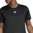 Men’s Short Sleeve T-Shirt Adidas Aeroready HIIT Back Black