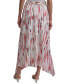 Women's Handkerchief-Hem Printed Maxi Skirt