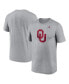 Фото #1 товара Men's Heather Gray Oklahoma Sooners Primetime Legend Logo T-Shirt