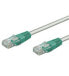 Wentronic CAT 6 Crossover Patch Cable - U/UTP - grey - green - 2m - 2 m - Cat6 - U/UTP (UTP) - RJ-45 - RJ-45