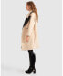 Фото #2 товара Women's Watch Me Go Oversized Leather Trimmed Coat
