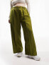 Фото #5 товара ASOS DESIGN Curve elastic waist tailored trouser in khaki green