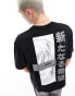 Фото #2 товара ASOS DESIGN unisex oversized license tee in black with Star Wars anime style graphics