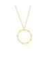 Фото #1 товара Simona gold Plated over sterling silver, Enamel Twisted Necklace