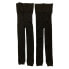 Free Country Women's Faux Fur Lined Wide Waistband Leggings, Set of 2 (Black,