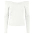 ფოტო #1 პროდუქტის PIECES Maliva Off Shoulder Long Sleeve V Neck T-Shirt