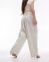 Topshop pull on pleated balloon trouser in ecru