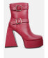 Фото #1 товара Hot Cocoa High Platform Ankle Boots