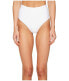 onia Women's 174348 Leah Bikini Bottom Textured White Swimwear Size S