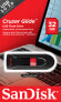 Фото #12 товара SanDisk Cruzer Glide - 32 GB - USB Type-A - 2.0 - Slide - 6.8 g - Black - Red