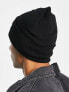 Levi's woodmark beanie with modern vintage logo in black