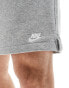 Nike Club French Terry shorts in grey