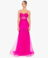 Juniors' Sequined-Lace Corset Gown