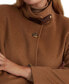 ფოტო #3 პროდუქტის Women's Plus Size Buckle-Collar Coat