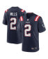 Фото #1 товара Men's Jalen Mills Navy New England Patriots Game Player Jersey