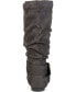 ფოტო #10 პროდუქტის Women's Wide Calf Shelley Buckles Boots