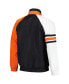 Фото #3 товара Куртка мужская Элитная San Francisco Giants Starter черно-оранжевая с высоким воротником полузип