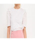 ფოტო #2 პროდუქტის Women's Mini Ruffle Puff Sleeve T-Shirt