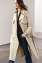 Zw collection trench coat with belt