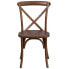 Фото #3 товара Hercules Series Stackable Pecan Wood Cross Back Chair