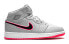 Кроссовки Jordan Air Jordan 1 Mid Wolf Grey Racer Pink Black GS 555112-060