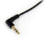 StarTech.com 6 ft Slim 3.5mm to Right Angle Stereo Audio Cable - M/M - 3.5mm - Male - 3.5mm - Male - 1.8 m - Black