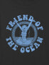 Kids Moana Ocean Friends Graphic Boxy Crop Tee