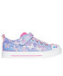 Фото #7 товара Little Girls’ Twinkle Toes: Twinkle Sparks - Ombre Flutter Stay-Put Light-Up Casual Sneakers from Finish Line