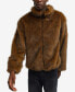 Фото #5 товара Men's Faux Fur Full Zip Jacket
