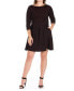 Фото #1 товара Women's Plus Size Perfect Fit and Flare Dress