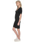 Women's Ruched-Sleeve T-Shirt Dress